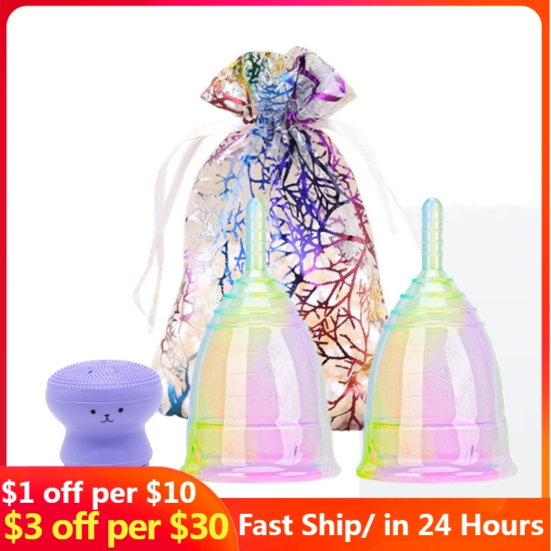 1/2PCS Colorful Menstrual Cup Medical Grade Silicone Menstrual Cup Feminine Hygiene Copa Menstrual Lady Cup Period Cup For Women
1/2PCS Colorful Menstrual Cup Medical Grade Silicone Menstrual Cup Feminine Hygiene Copa Menstrual Lady Cup Period Cup For Women