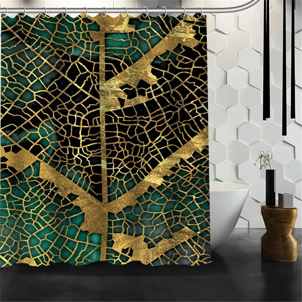 Custom Golden Leaf Ring Shower Curtains Hooks Bathroom Waterproof Bath Room Home Decor Decoration 3D Print 211201-15
Custom Golden Leaf Ring Shower Curtains Hooks Bathroom Waterproof Bath Room Home Decor Decoration 3D Print 211201-15