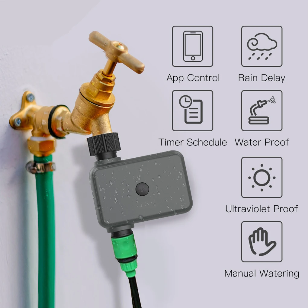Smart Watering Timer IP55 Waterproof Garden Controller Lawn Intelligent Water Valve Programmer Replacement Part
Smart Watering Timer IP55 Waterproof Garden Controller Lawn Intelligent Water Valve Programmer Replacement Part