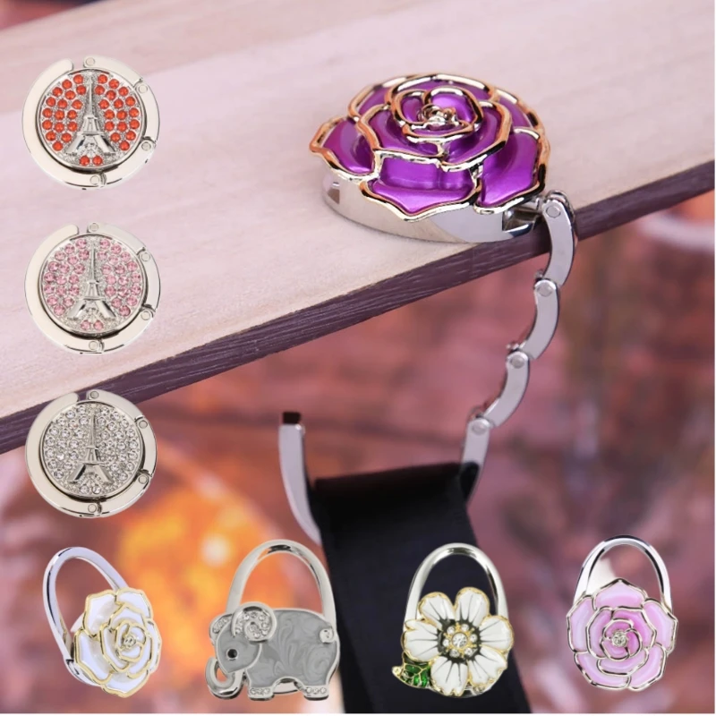 1PC Bag Holder for Table Portable Handbag Hooks Table Hooks Holder Rose Pattern Purse Hanger Holder Decoration Purse Hanger
1PC Bag Holder for Table Portable Handbag Hooks Table Hooks Holder Rose Pattern Purse Hanger Holder Decoration Purse Hanger