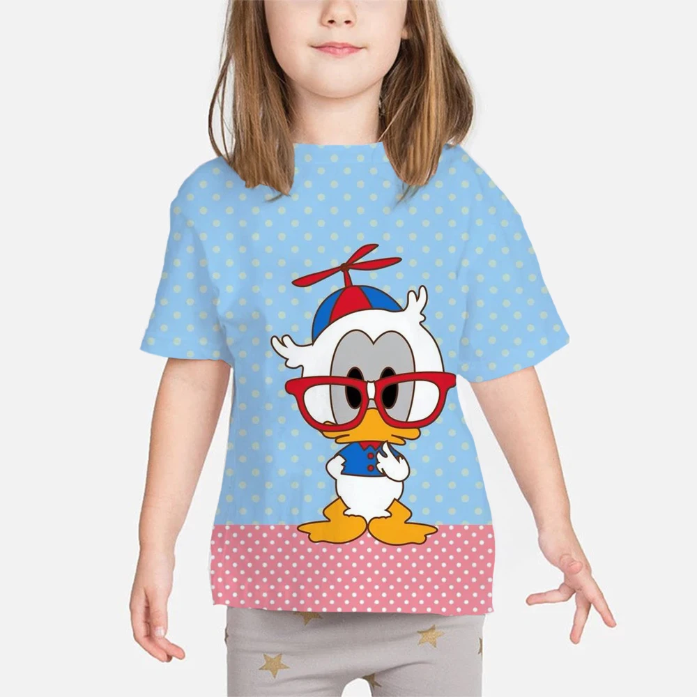 Disney Donald Duck Children Cartoon Casual Solid Color T-shirt New Style Fashion O-neck Summer Print Colorful Boys Girls Tops
Disney Donald Duck Children Cartoon Casual Solid Color T-shirt New Style Fashion O-neck Summer Print Colorful Boys Girls Tops