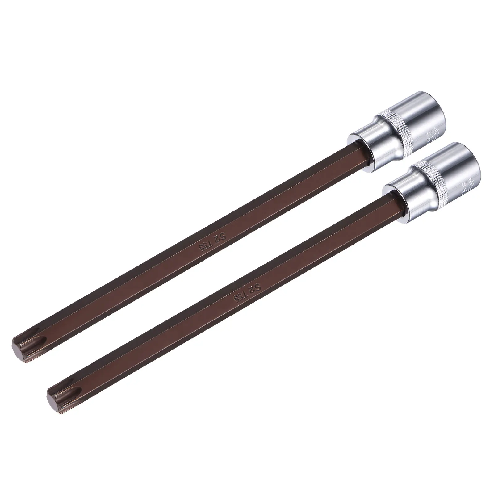 Uxcell 2pcs T55 Torx Socket Bit 1/2" Square Drive CR-V Sockets S2 Steel Bits 200mm Length (for Hand Use Only)
Uxcell 2pcs T55 Torx Socket Bit 1/2" Square Drive CR-V Sockets S2 Steel Bits 200mm Length (for Hand Use Only)