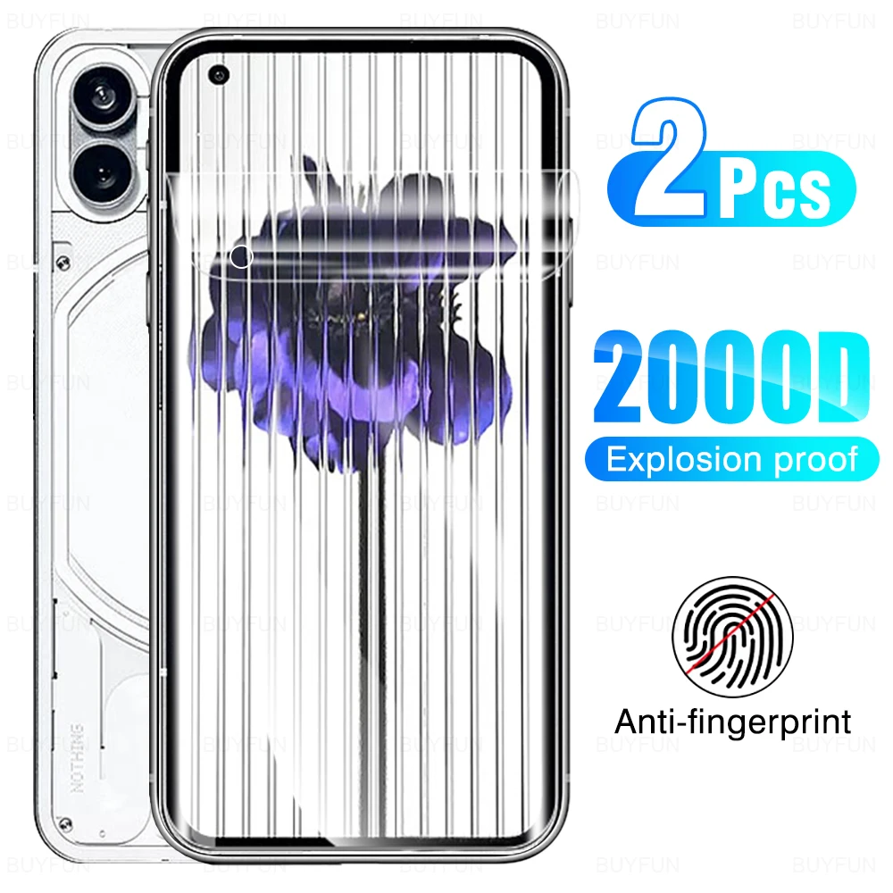 2PCS 2000D For Nothing Phone (1) 6,55 ''Гидрогелевая пленка Защитная пленка для экрана HD Cover Nothing Phone One 5G A063 Защитное не стекло 
2PCS 2000D For Nothing Phone (1) 6,55 ''Гидрогелевая пленка Защитная пленка для экрана HD Cover Nothing Phone One 5G A063 Защитное не стекло