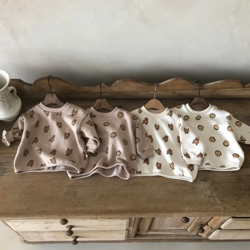 Детский яркий свитер для мальчиков и девочек, с рисунком в виде льва и медведя, 2022 
Детский яркий свитер для мальчиков и девочек, с рисунком в виде льва и медведя, 2022