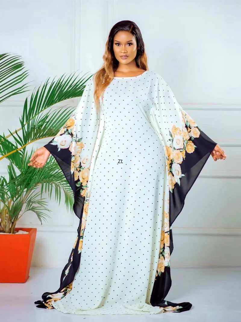Women Loose Printed Long Dress Reto Batwing Sleeves Elegant Female African Occasion Outfits Large Size Ladies 2023 Summer
Women Loose Printed Long Dress Reto Batwing Sleeves Elegant Female African Occasion Outfits Large Size Ladies 2023 Summer