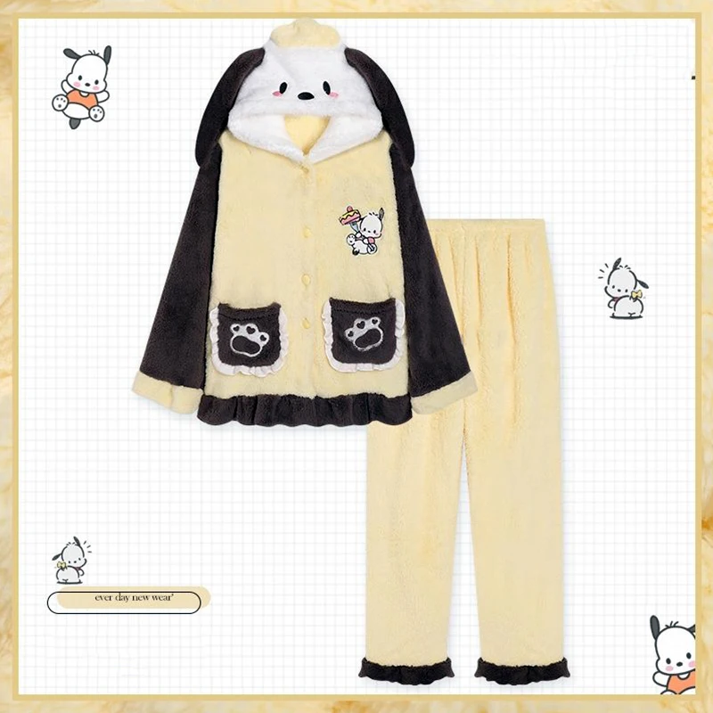 Pachacco Sanrio Animation Pajamas Cartoon Cute Creative Thickened Plush Kawaii Home Clothing Birthday Gift
Pachacco Sanrio Animation Pajamas Cartoon Cute Creative Thickened Plush Kawaii Home Clothing Birthday Gift