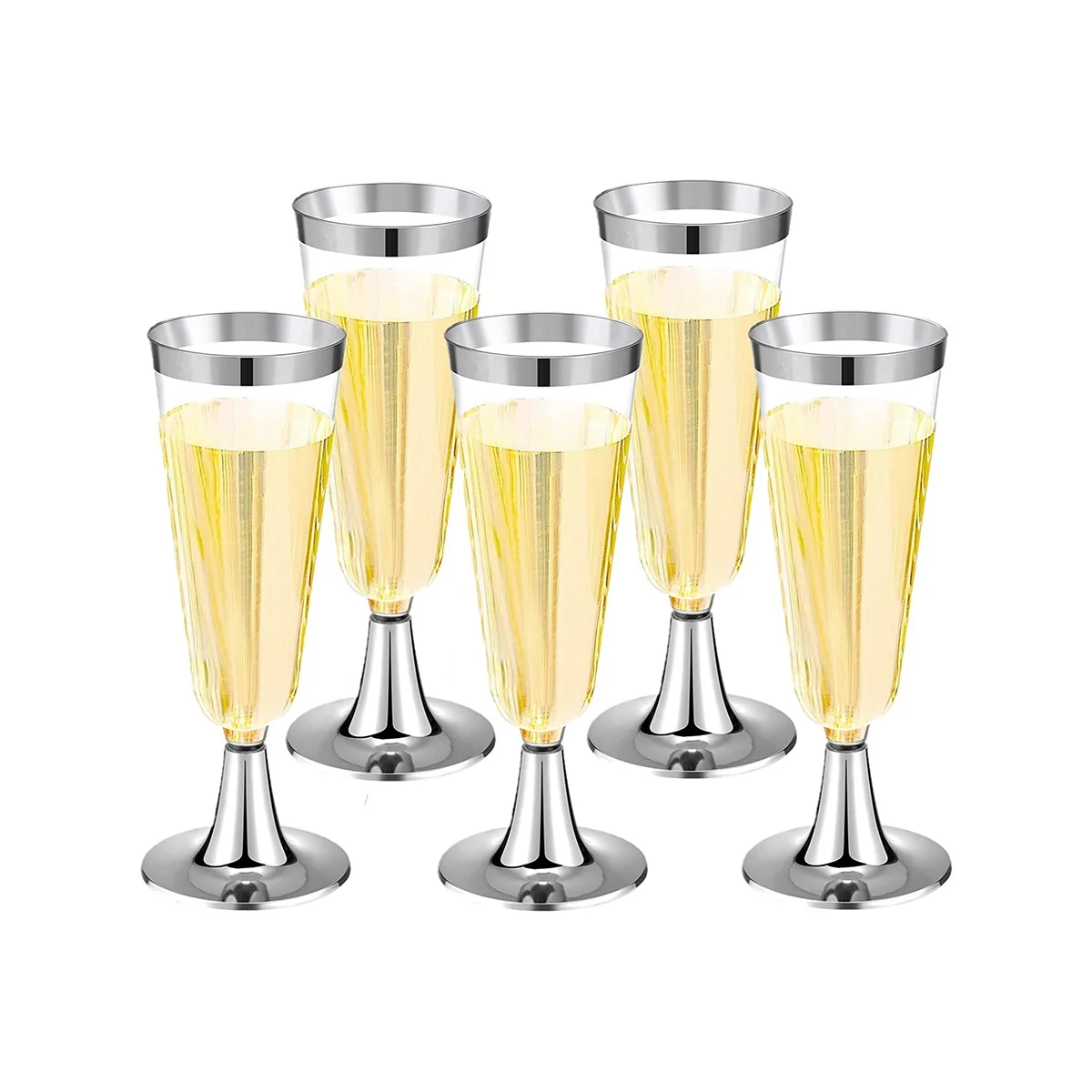 

Пластиковые бокалы для шампанского, пластиковые бокалы для шампанского, Винные бокалы, многоразовые стаканы для вина в стиле ретро для садовых вечеринок