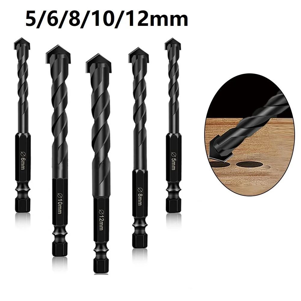 Black Triangular Drill Universal Tool Multifunctional Ceramic Concrete Drill Bits Hand DIY Marble Overlord Metal Twist Drill
Black Triangular Drill Universal Tool Multifunctional Ceramic Concrete Drill Bits Hand DIY Marble Overlord Metal Twist Drill