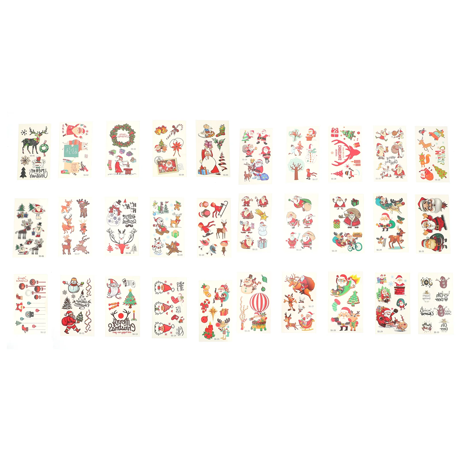 60 Sheets Christmas Temporary Sticker Body Decal Christmas Stocking Stuffer for Child Toddler Mixed Styles
60 Sheets Christmas Temporary Sticker Body Decal Christmas Stocking Stuffer for Child Toddler Mixed Styles