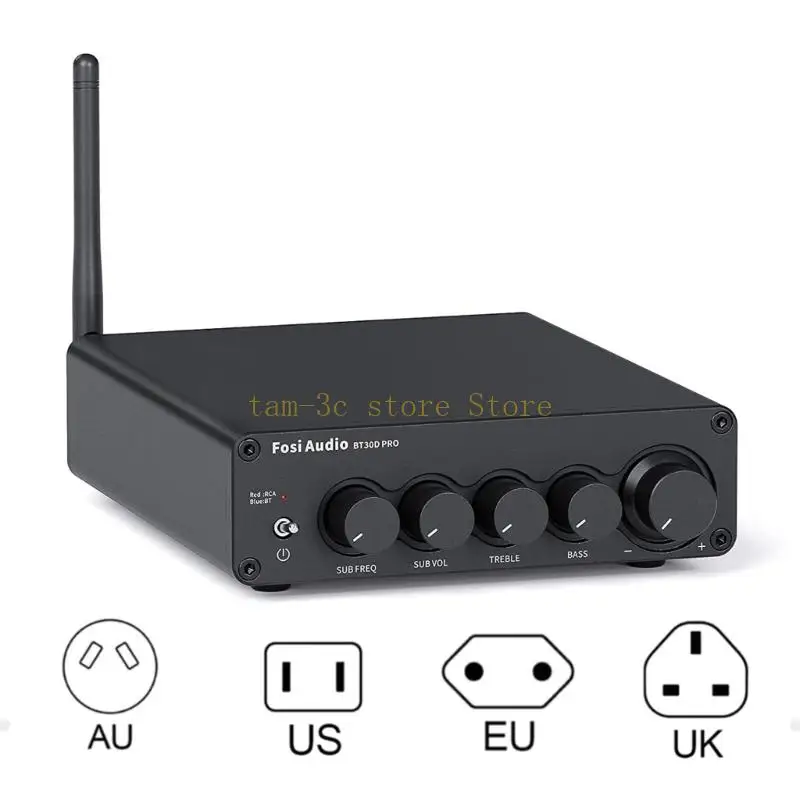 Advanced 2.1 Channel Receiver Amplifier BT30DPro TPA3255 HiFi BT5.0 for DIY Speaker System 165Wx2+350W Power Output D0UA
Advanced 2.1 Channel Receiver Amplifier BT30DPro TPA3255 HiFi BT5.0 for DIY Speaker System 165Wx2+350W Power Output D0UA