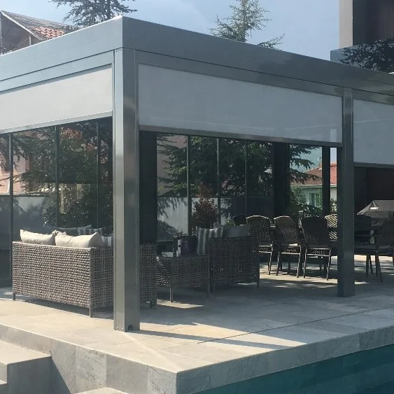 Gazebo Outdoor courtyard villa louver Pavilion aluminum alloy sun room garden awningPergola
Gazebo Outdoor courtyard villa louver Pavilion aluminum alloy sun room garden awningPergola