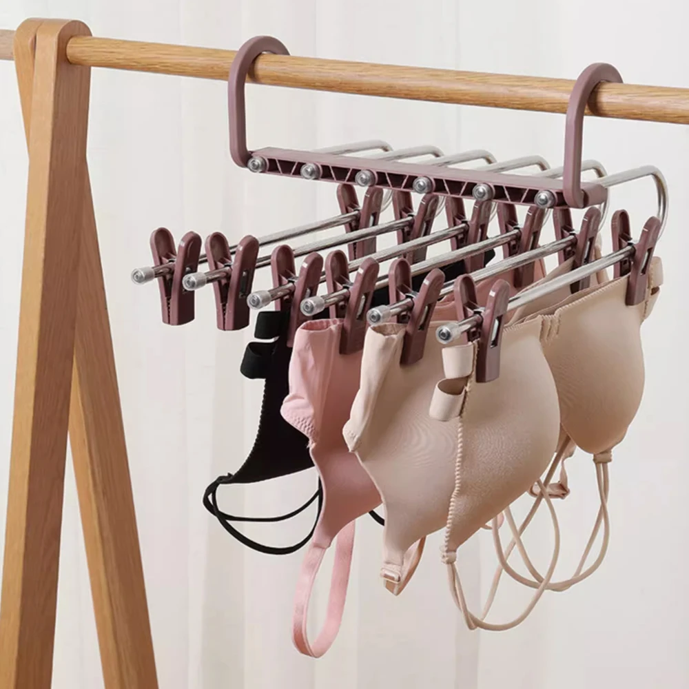Retractable and Foldable Multifunctional Multi-layer Hanger for Household Wardrobe Storage and Panties Hanging Rack
Retractable and Foldable Multifunctional Multi-layer Hanger for Household Wardrobe Storage and Panties Hanging Rack