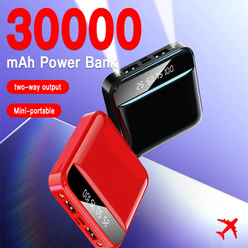 30000mAh Power Bank Mini Two-way Charging PowerBank Mobile Phone Charge Digital Display External Battery for Xiaomi iPhone
30000mAh Power Bank Mini Two-way Charging PowerBank Mobile Phone Charge Digital Display External Battery for Xiaomi iPhone
