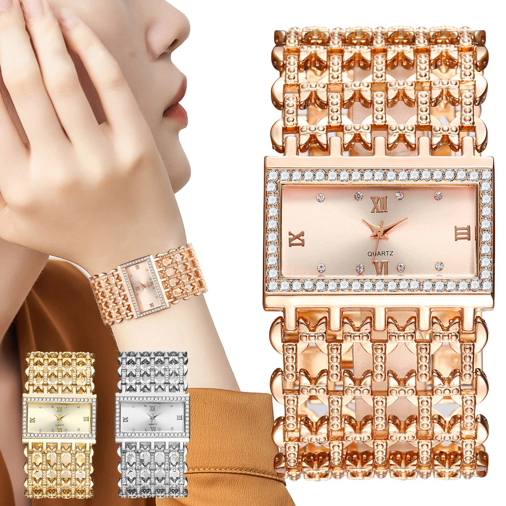 Luxury Fashion Women Watches Shining Dial Design Qualities Ladies Quartz Wristwatches Diamond Square Female Alloy bracelet Clock
Luxury Fashion Women Watches Shining Dial Design Qualities Ladies Quartz Wristwatches Diamond Square Female Alloy bracelet Clock