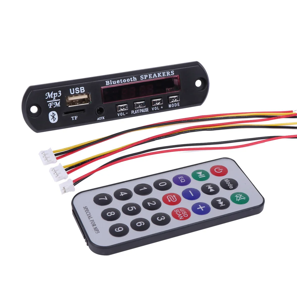Bluetooth5.0 Audio Decoder Board Practicals W/power XLX-10016 12VMP3 Amplifier Support USB Interface (U Disk)
Bluetooth5.0 Audio Decoder Board Practicals W/power XLX-10016 12VMP3 Amplifier Support USB Interface (U Disk)