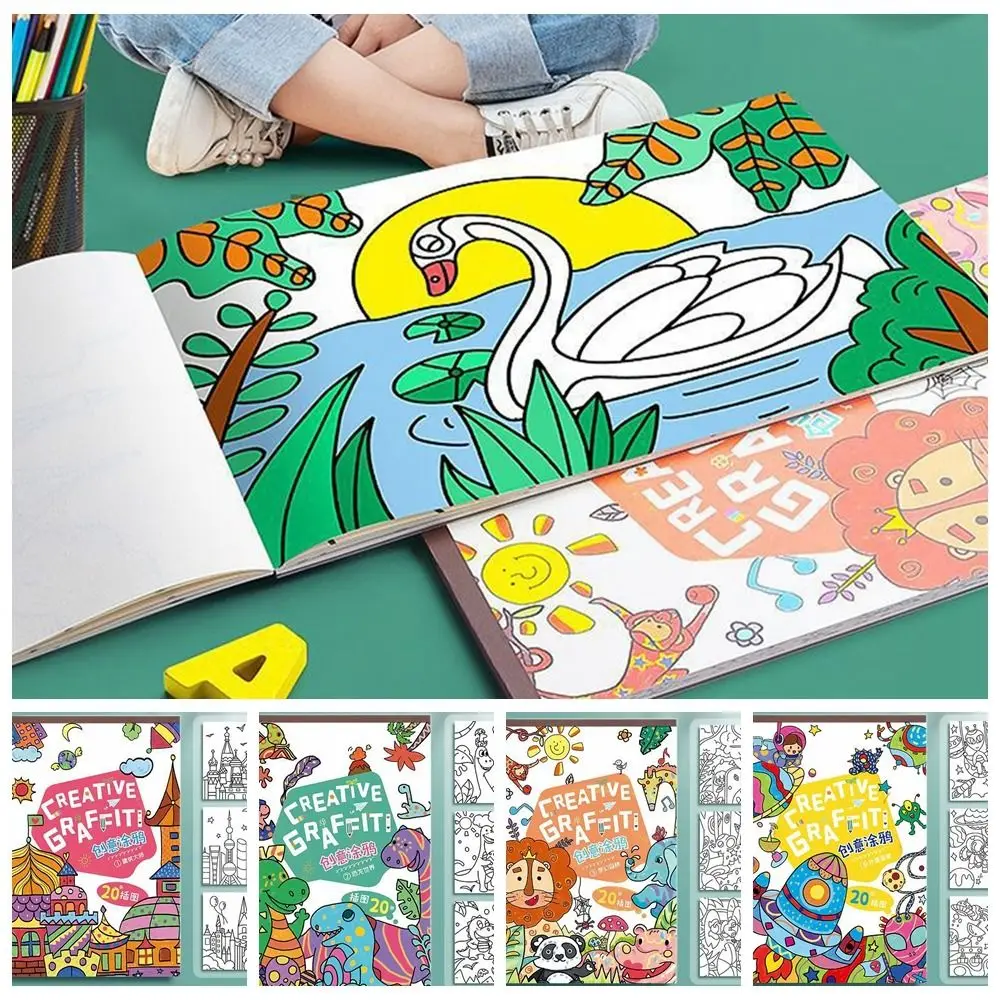 Learning Cognition Graffiti Drawing Book Dinosaur World Montessori Toy DIY Painting Toys Sketch Paper Kids Drawing Paper
Learning Cognition Graffiti Drawing Book Dinosaur World Montessori Toy DIY Painting Toys Sketch Paper Kids Drawing Paper