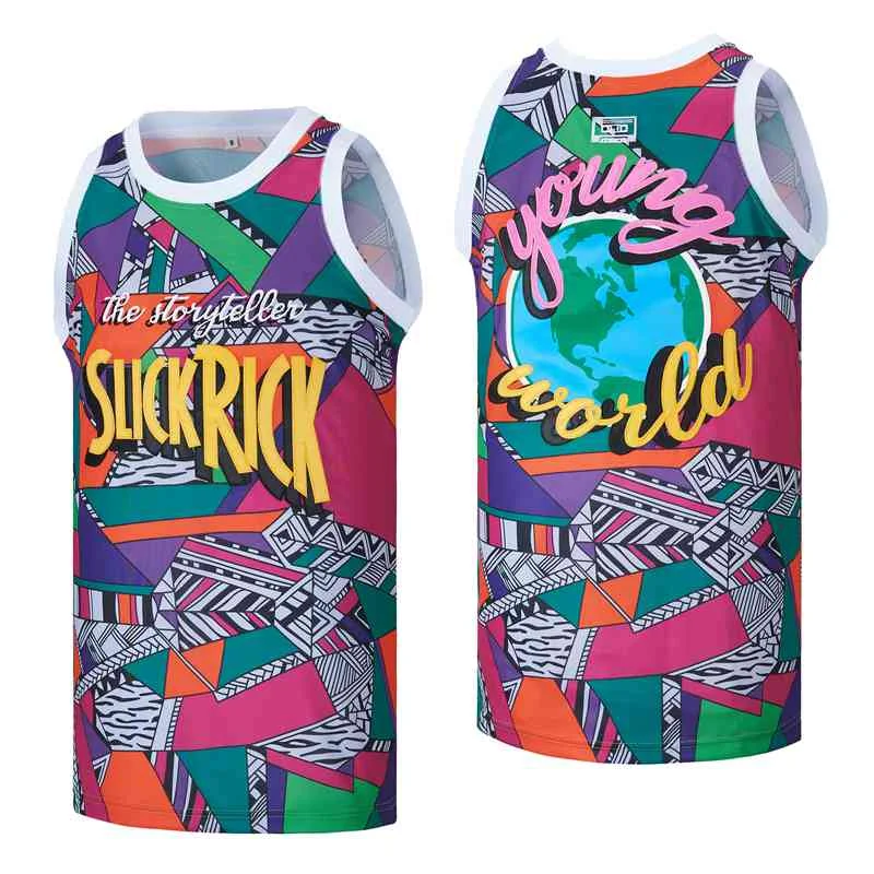 basketball jersey SLICK RICK WORLD Jerseys Embroidery sewing printing Outdoor sportswear Hip-hop summer flower color jerseys
basketball jersey SLICK RICK WORLD Jerseys Embroidery sewing printing Outdoor sportswear Hip-hop summer flower color jerseys