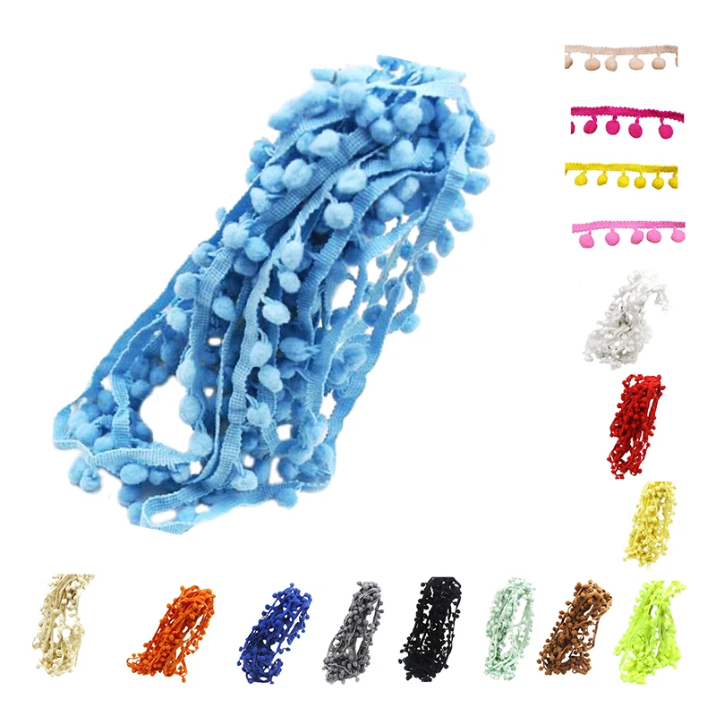 20 Yard 10MM Pompom Trim Ball Fringe Ribbon DIY Sewing Accessory Lace Gray 
20 Yard 10MM Pompom Trim Ball Fringe Ribbon DIY Sewing Accessory Lace Gray