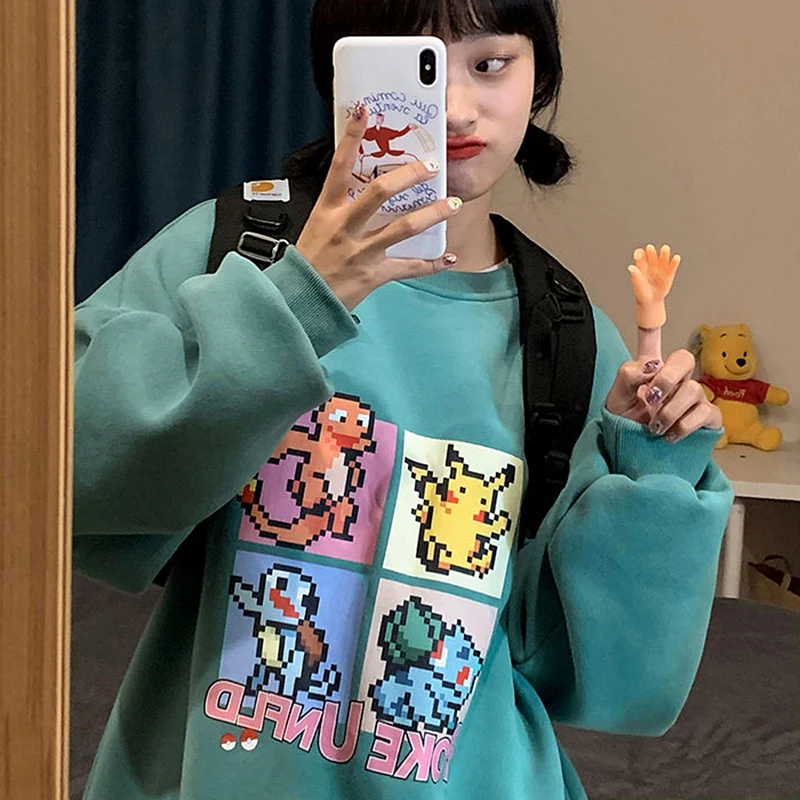 2022, винтажная Милая толстовка с пиксельным мультяшным рисунком, женская одежда большого размера d с длинным рукавом, японская мода, в стиле Х...
2022, винтажная Милая толстовка с пиксельным мультяшным рисунком, женская одежда большого размера d с длинным рукавом, японская мода, в стиле Х...