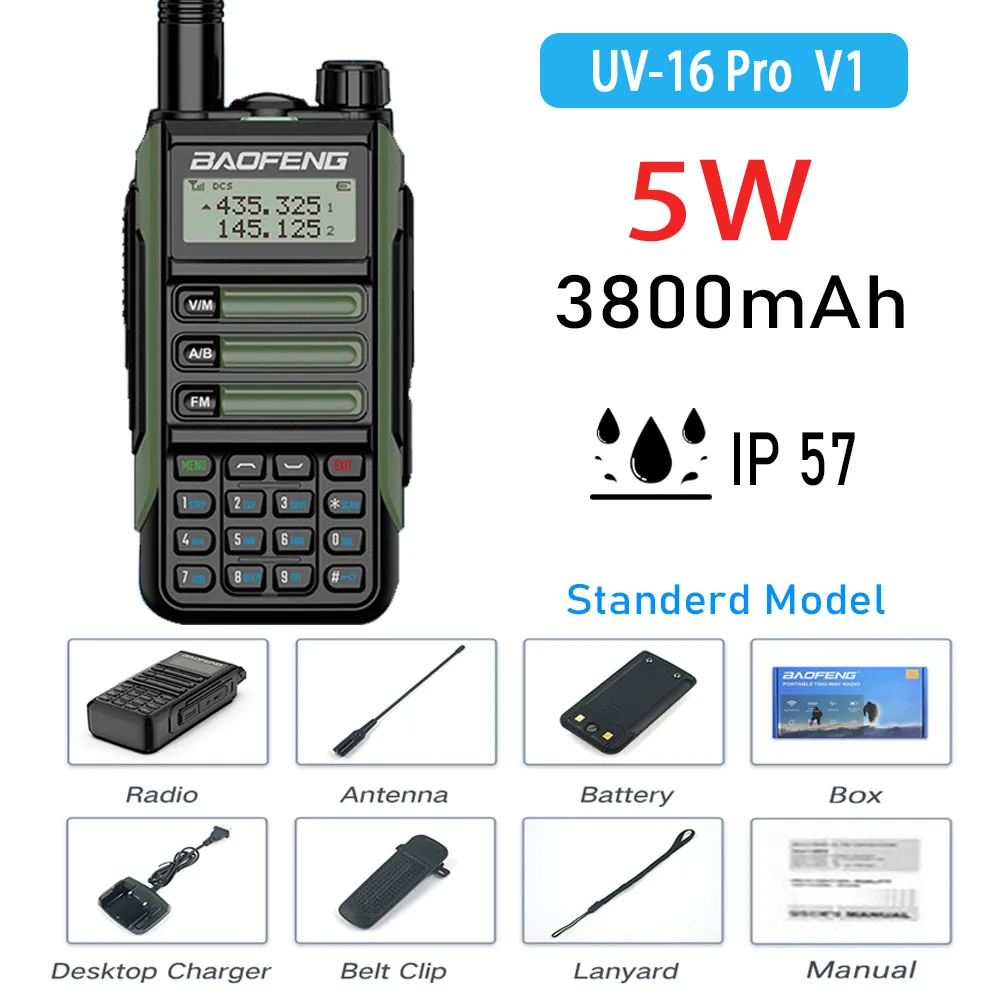 UV-16 PRO 10 Вт рация 50 км IP68 Водонепроницаемый любительский трансивер двухдиапазонный CB Ham двухсторонняя радиосвязь Type-C USB зарядное устройство
UV-16 PRO 10 Вт рация 50 км IP68 Водонепроницаемый любительский трансивер двухдиапазонный CB Ham двухсторонняя радиосвязь Type-C USB зарядное устройство