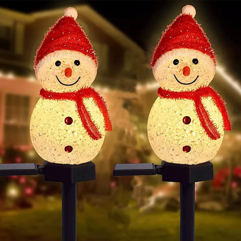 Solar Garden Lights Christmas Decoration Snowman Waterproof Solar Streetlight for Outdoor Ground Plug Light Lawn Landscape Light
Solar Garden Lights Christmas Decoration Snowman Waterproof Solar Streetlight for Outdoor Ground Plug Light Lawn Landscape Light