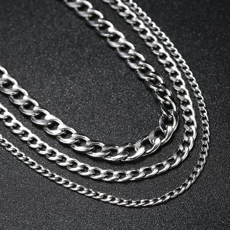 、Stainless Steel Chain Necklace for Women and Men's Long Hip Hop Neck Accessories Silver Choke Ring Fashion Jewelry Gift
、Stainless Steel Chain Necklace for Women and Men's Long Hip Hop Neck Accessories Silver Choke Ring Fashion Jewelry Gift