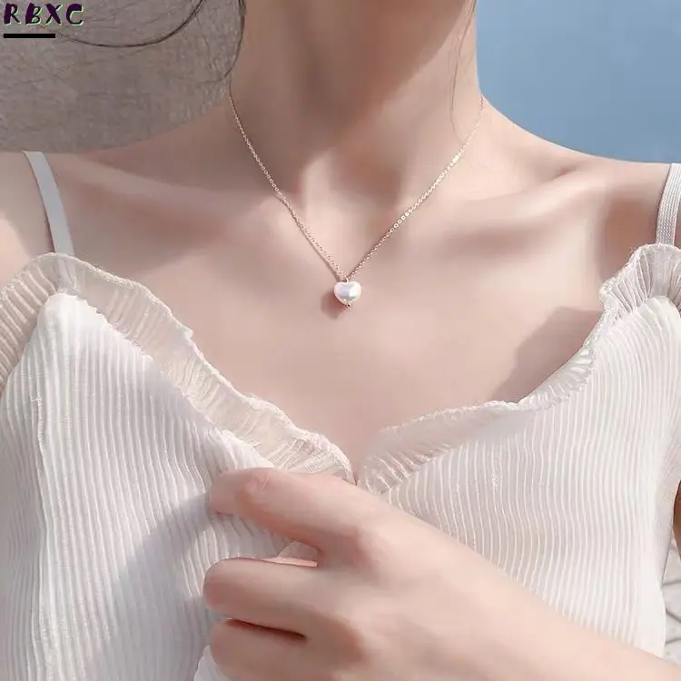 Rbxc Love Pearl Necklace Collarbone Chain Female Student Korean Version Simple Pendant Ins Wind Sweet Girl Mood Companion Gift
Rbxc Love Pearl Necklace Collarbone Chain Female Student Korean Version Simple Pendant Ins Wind Sweet Girl Mood Companion Gift