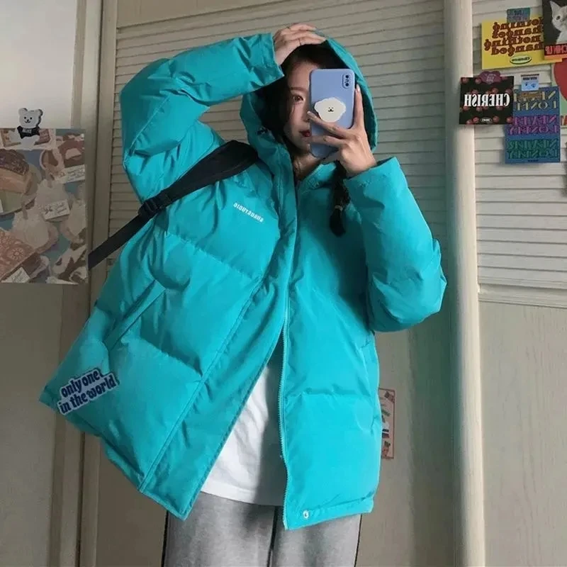Autumn Winter Student Cotton Coats 2022 New Winter Jackets Windproof Hooded Warm Down Cotton Parkas Women's Loose Simple Outwear
Autumn Winter Student Cotton Coats 2022 New Winter Jackets Windproof Hooded Warm Down Cotton Parkas Women's Loose Simple Outwear