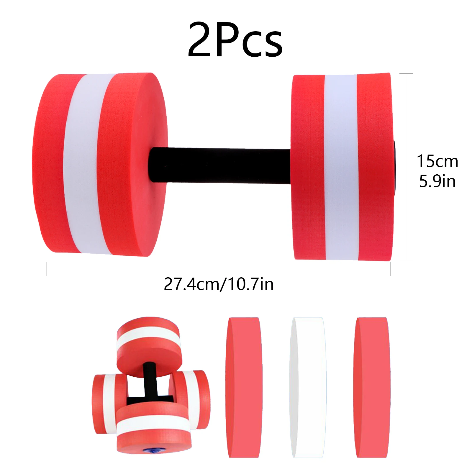 Floating Dumbbells Foam Dumbbells Water Dumbbells Lightweight Portable Spas Swimming Water Workouts Dumbbells Durable
Floating Dumbbells Foam Dumbbells Water Dumbbells Lightweight Portable Spas Swimming Water Workouts Dumbbells Durable