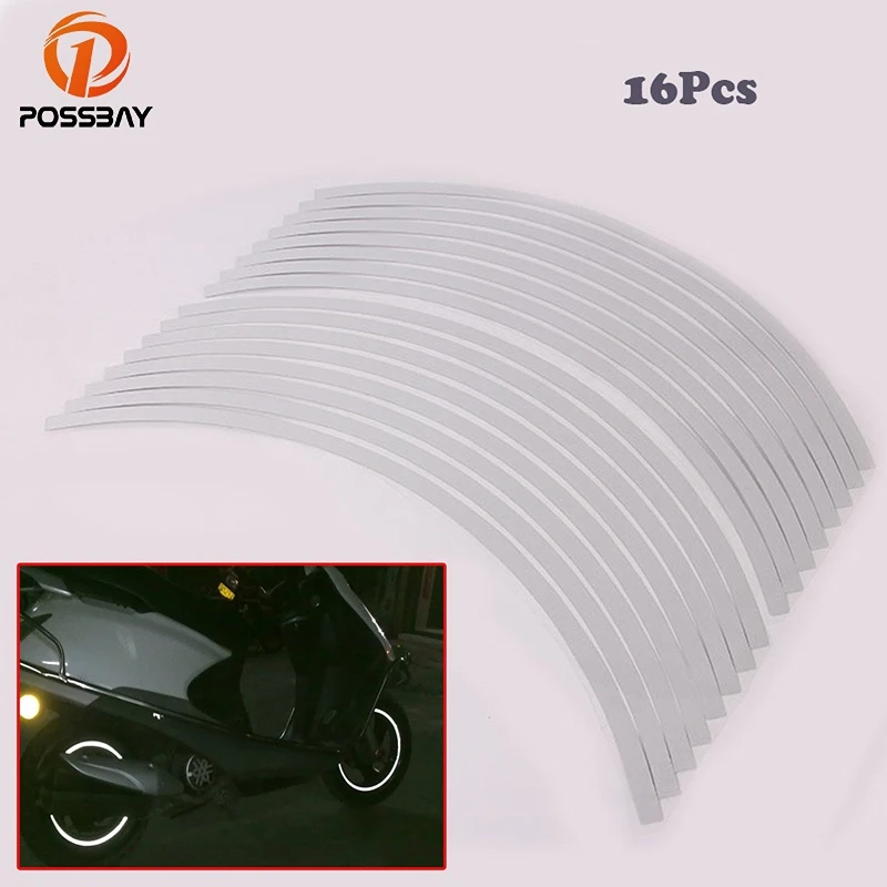POSSBAY 17"-19" Car Styling Universal Scooter Bike Motorcycle Reflective Wheel Rim Stripe Tape Stickers Decals for Honda Suzuki
POSSBAY 17"-19" Car Styling Universal Scooter Bike Motorcycle Reflective Wheel Rim Stripe Tape Stickers Decals for Honda Suzuki