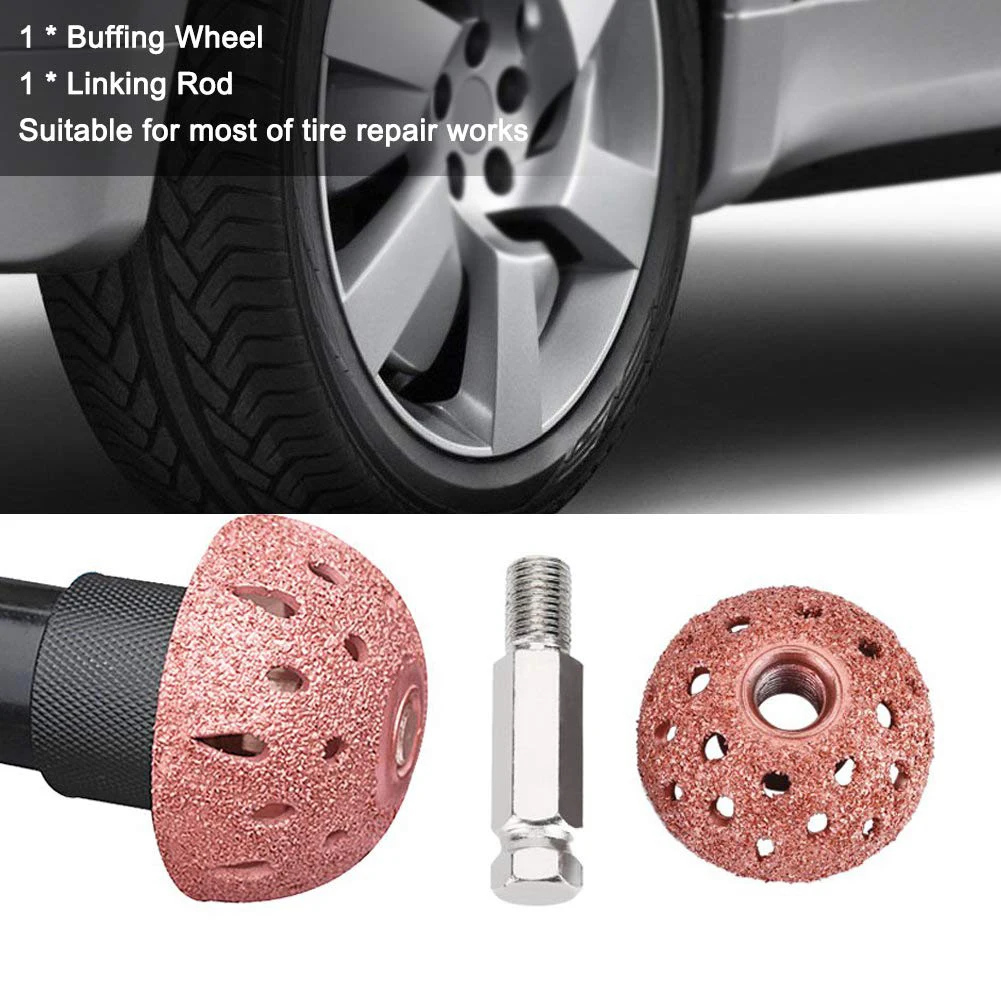 Automotive Tools Buffing Wheel 42mm Set Thread 9mm/0.35inch Tungsten Alloy With Linking Rod Car Tire Repair Tool
Automotive Tools Buffing Wheel 42mm Set Thread 9mm/0.35inch Tungsten Alloy With Linking Rod Car Tire Repair Tool