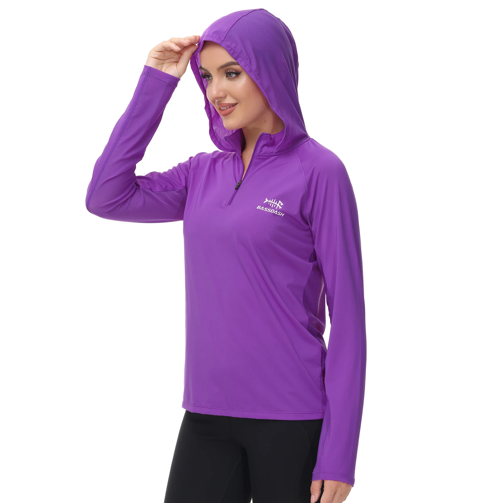 Bassdash UPF 50+ Hoodie For Women Half Zip Long Sleeve Hooded Sweatshirt UV Protection Fishing Hiking Shirt SD1
Bassdash UPF 50+ Hoodie For Women Half Zip Long Sleeve Hooded Sweatshirt UV Protection Fishing Hiking Shirt SD1