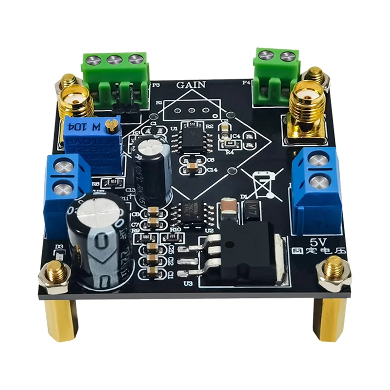 AD620 Voltage Amplifier Module Millivolt Microvolt Small Signal Amplifier Single-Ended
AD620 Voltage Amplifier Module Millivolt Microvolt Small Signal Amplifier Single-Ended