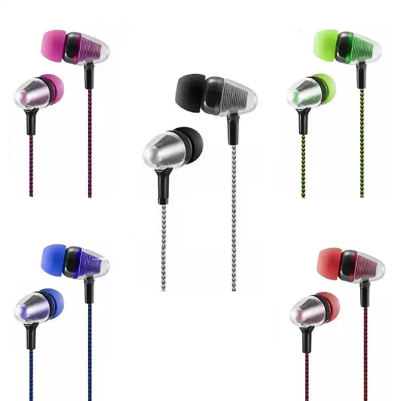 Cord Weight Subwoofer Earphone In-ear Braided Cord Wire Earplugs for IPhone for Xiaomi for Samsung for Android Phone
Cord Weight Subwoofer Earphone In-ear Braided Cord Wire Earplugs for IPhone for Xiaomi for Samsung for Android Phone