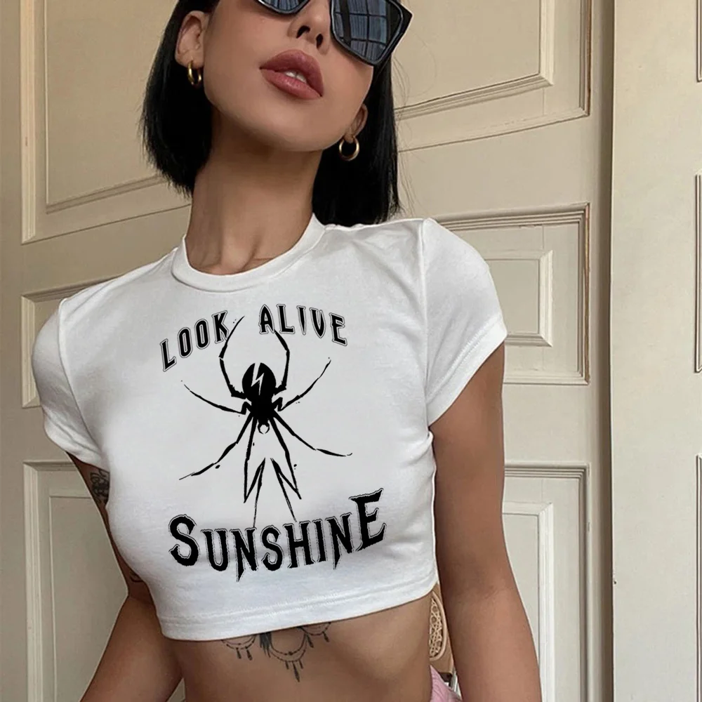 Уличная одежда в стиле интернет-паука y2k, готический кроп-топ, женский укороченный топ kawai trashy fairy grunge, корейская модная укороченная одежда
Уличная одежда в стиле интернет-паука y2k, готический кроп-топ, женский укороченный топ kawai trashy fairy grunge, корейская модная укороченная одежда