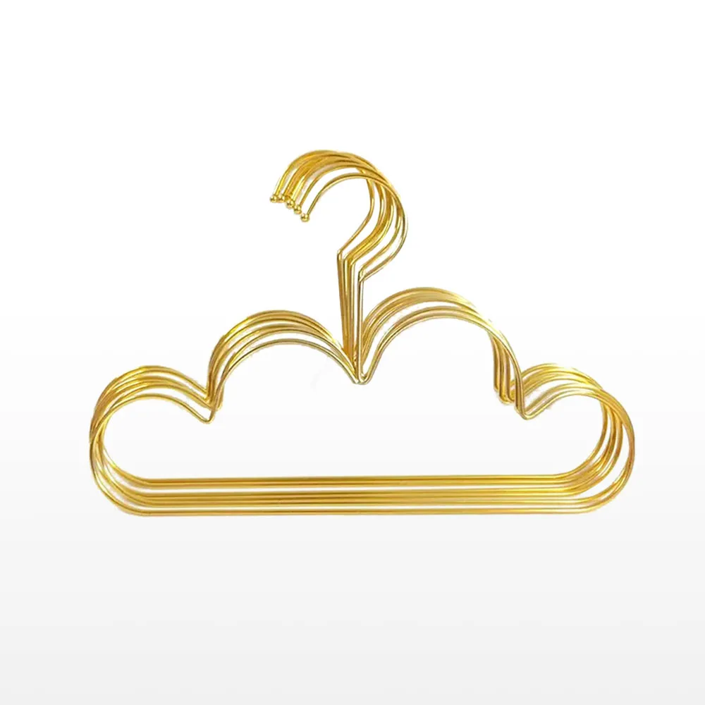 5pcs Hangers Non Slip Metal Toddlers Clothes Hanger Golden Kids Cloud Shape Coat Hanger Clothing Storage Organizer Rack
5pcs Hangers Non Slip Metal Toddlers Clothes Hanger Golden Kids Cloud Shape Coat Hanger Clothing Storage Organizer Rack