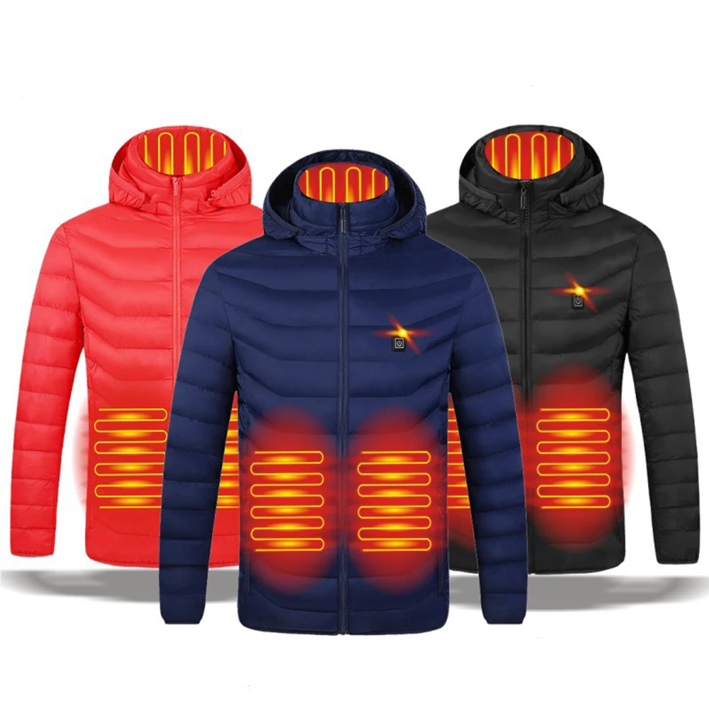 NEW Men Women Coat Winter Outdoor Electric Heated Jacket USB Smart Thermostat Pure Color Hooded Heated Clothing Warm Jackets
NEW Men Women Coat Winter Outdoor Electric Heated Jacket USB Smart Thermostat Pure Color Hooded Heated Clothing Warm Jackets