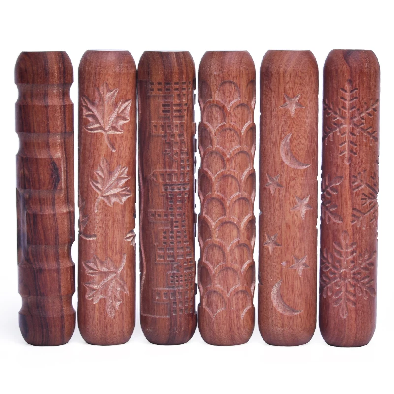 New Pottery Wood Carving Pattern Fish Scale Maple Leaf Embossing Stick Mud Roll DIY Ceramic Sculpture Modeling Clay Tool
New Pottery Wood Carving Pattern Fish Scale Maple Leaf Embossing Stick Mud Roll DIY Ceramic Sculpture Modeling Clay Tool