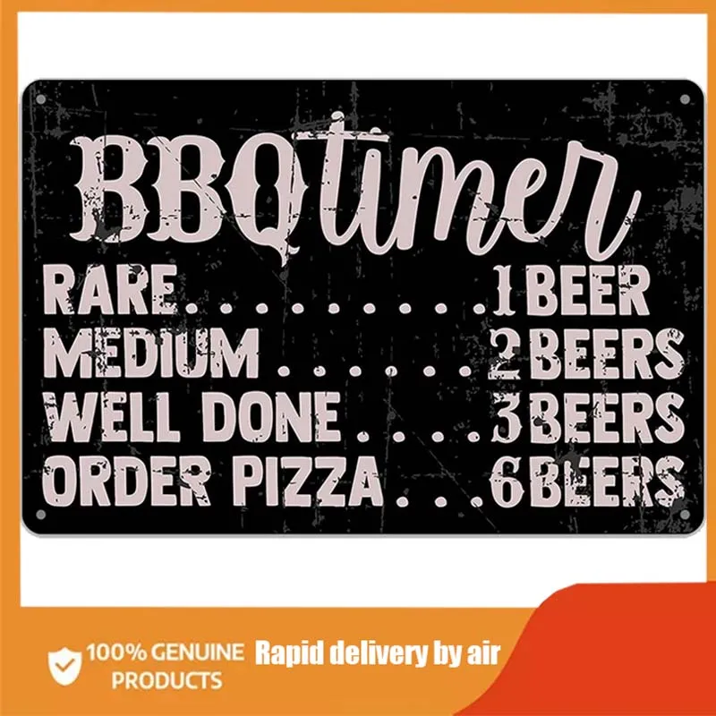 Funny BBQ Timer Quote Metal Tin Sign Wall Decor Retro BBQ Signs with Sayings for Home Kitchen Restaurant Café Decor Gifts
Funny BBQ Timer Quote Metal Tin Sign Wall Decor Retro BBQ Signs with Sayings for Home Kitchen Restaurant Café Decor Gifts