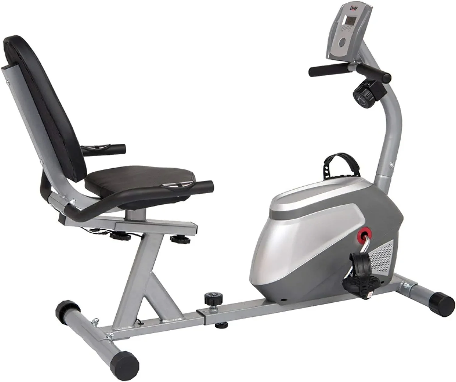 

Велотренажер для дома, велотренажер для низких упражнений для кардио-фитнеса, оборудование для домашнего тренажерного зала BRB852, черный/серебристый, один размер
