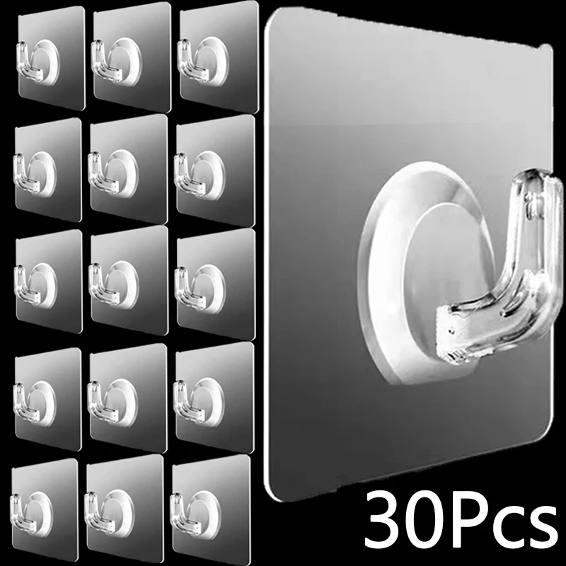30/5Pcs Transparent Wall Hooks Self Adhesive Door Wall Hangers Suction Heavy Load Rack for Towel Kitchen Bathroom Organization
30/5Pcs Transparent Wall Hooks Self Adhesive Door Wall Hangers Suction Heavy Load Rack for Towel Kitchen Bathroom Organization