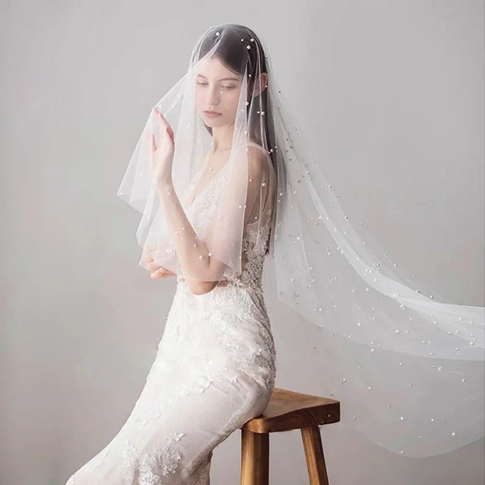 Cathedral Wedding Veil for Bride Beaded Wedding Dress Veil No Comb Bridal Veil One-Layer Short White Dress for Wedding
Cathedral Wedding Veil for Bride Beaded Wedding Dress Veil No Comb Bridal Veil One-Layer Short White Dress for Wedding