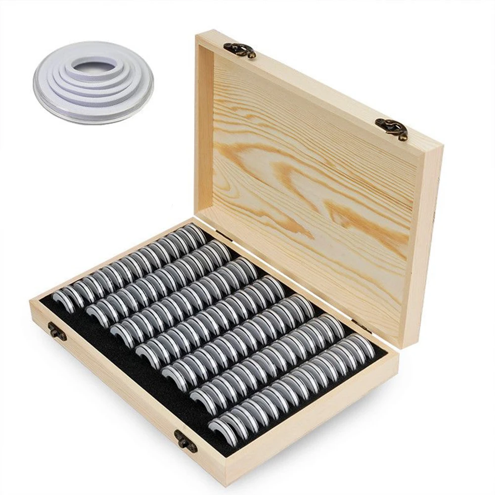Coin Storage Box With Adjustment Pad 30/50/100PC Adjustable Wooden Commemorative Boxes Coin Capsules Collection Case Holder
Coin Storage Box With Adjustment Pad 30/50/100PC Adjustable Wooden Commemorative Boxes Coin Capsules Collection Case Holder