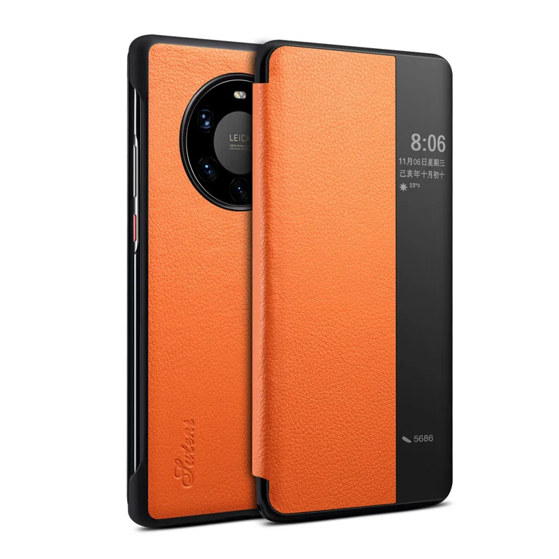 Luxury Smart View Leather Flip Case For Huawei Mate 40 Pro Plus Mate40 40pro Mate40pro 5g Global Version Magnetic Phone Cover
Luxury Smart View Leather Flip Case For Huawei Mate 40 Pro Plus Mate40 40pro Mate40pro 5g Global Version Magnetic Phone Cover