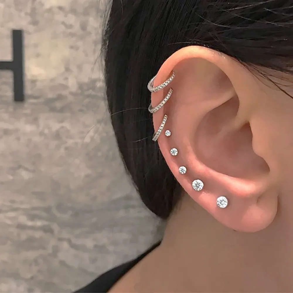 8 Pcs Tiny Cartilage Hoop Earrings Small Cubic Zirconia Piercing Mini Stud Earrings Jewelry Set for Women Anniversary Valentines
8 Pcs Tiny Cartilage Hoop Earrings Small Cubic Zirconia Piercing Mini Stud Earrings Jewelry Set for Women Anniversary Valentines