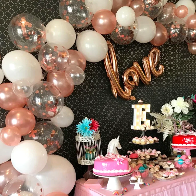 102Pcs/set Rose Gold Combination Balloon for DIY Party Theme Decoration Weeding Gender Reveal Party Decor Birthday Decorations
102Pcs/set Rose Gold Combination Balloon for DIY Party Theme Decoration Weeding Gender Reveal Party Decor Birthday Decorations