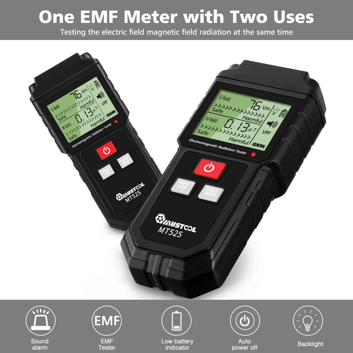 Electromagnetic Radiation Detector Tester Digital LCD Display Electric Magnetic Field EMF Meter Radiation Dosimeter Monitor Test
Electromagnetic Radiation Detector Tester Digital LCD Display Electric Magnetic Field EMF Meter Radiation Dosimeter Monitor Test