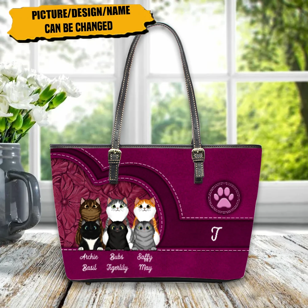 

Coloranimal Lively Cat With Pink Handbags For Woman Dog Paw Print High Quality Totes Bag Bolsos Para Mujer Pochette Femme Luxe