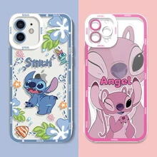Disney Stitch Phone Case for Samsung Galaxy S23 S22 Ultra S21 S20 FE S10 Plus Note 20 10 9 A32 A52S A52 A72 Soft Silicone Cover