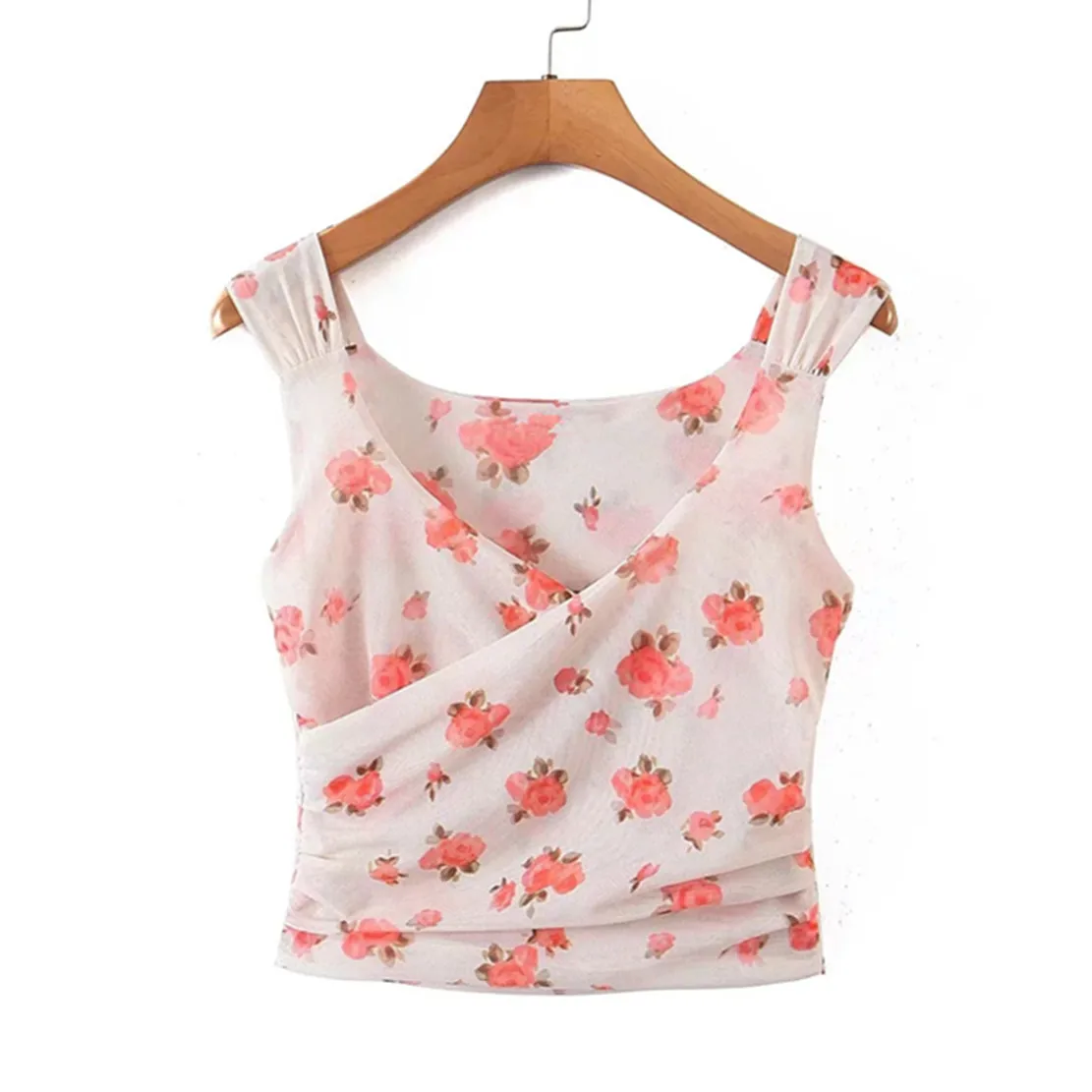 Jenny&Dave Summer Ins Fashion Blogger High Street Gauze Print Tank Tops Sexy Short Shirt Floral Casual Blouse Women
Jenny&Dave Summer Ins Fashion Blogger High Street Gauze Print Tank Tops Sexy Short Shirt Floral Casual Blouse Women